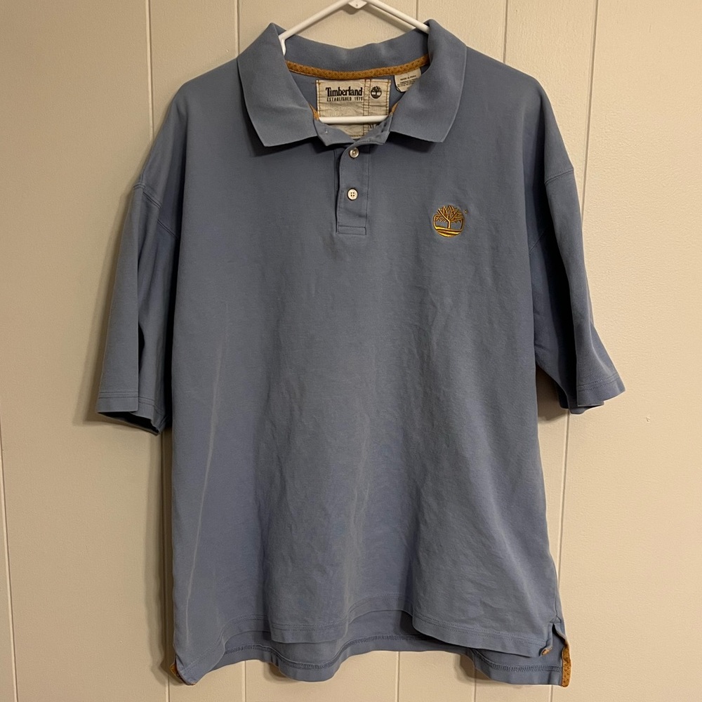 Timberland light‎ blue Polo size XL